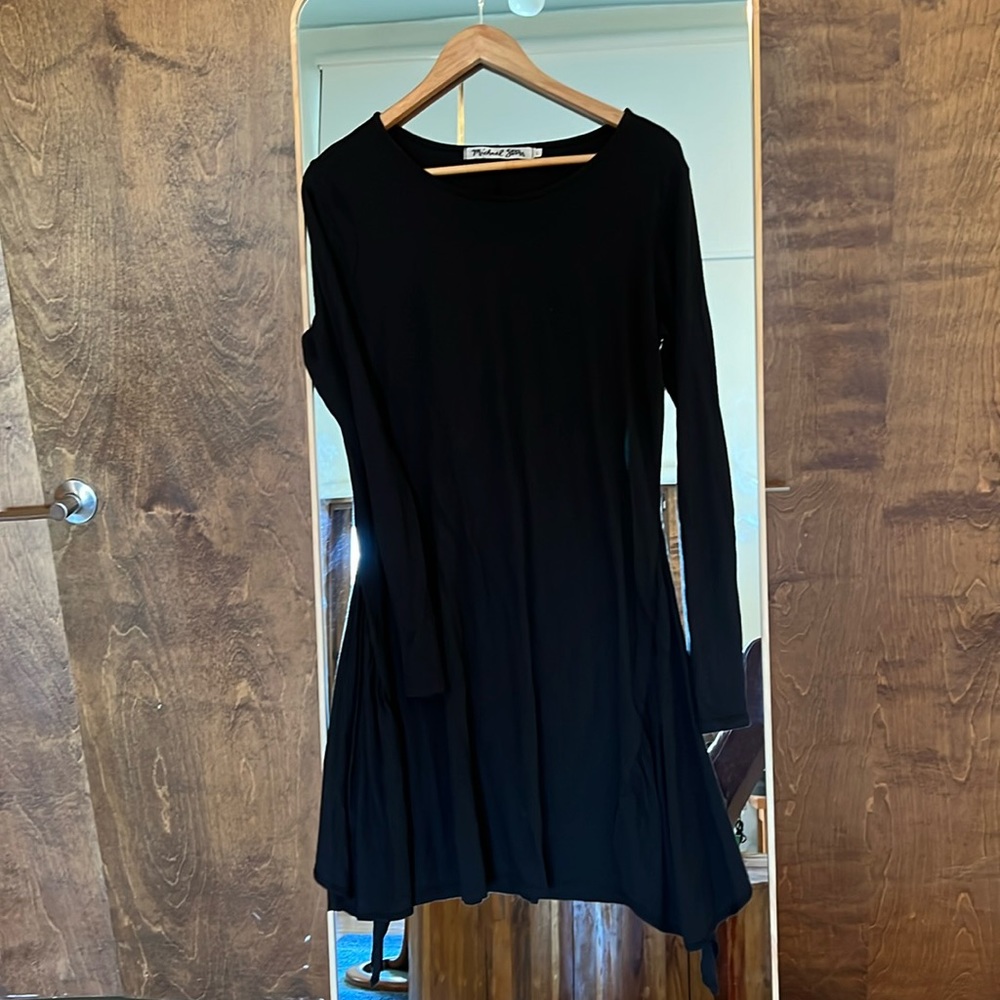 3/4 sleeve knit dress / Michael Stars / large